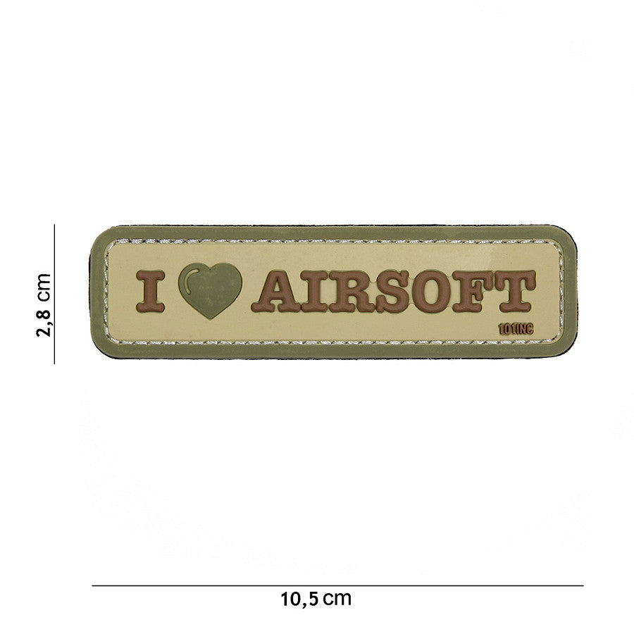 101 I Love Airsoft 3D PVC Patch