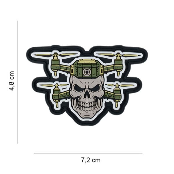 101 Inc Patch 3D PVC Double Drone Skull