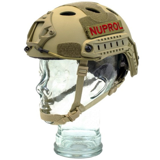 FAST RAILED HELMET BLACK / GREEN / TAN