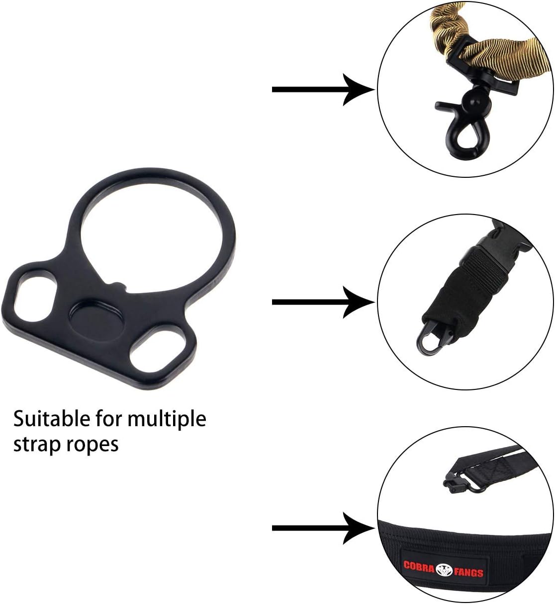 ToopMount Ar Sling Rifle Dual Loop Sling Adapter