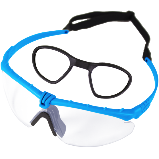Battle Pro RX (Blue-Clear) EN166 Protective Eyewear