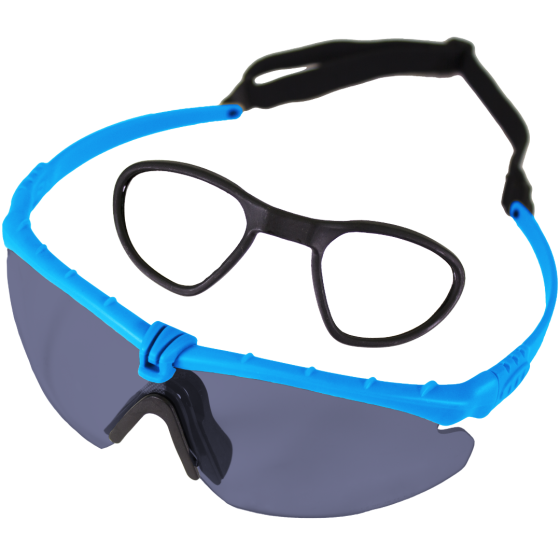 Battle Pro RX (Blue-Smoked) EN166 Protective Eyewear