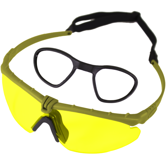 Battle Pro RX (Green-Yellow) EN166 Protective Eyewear