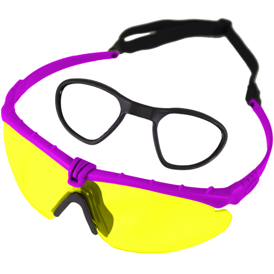 Battle Pro RX (Purple-Yellow) EN166 Protective Eyewear