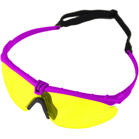 Battle Pro (Purple-Yellow) EN166 Protective Eyewear