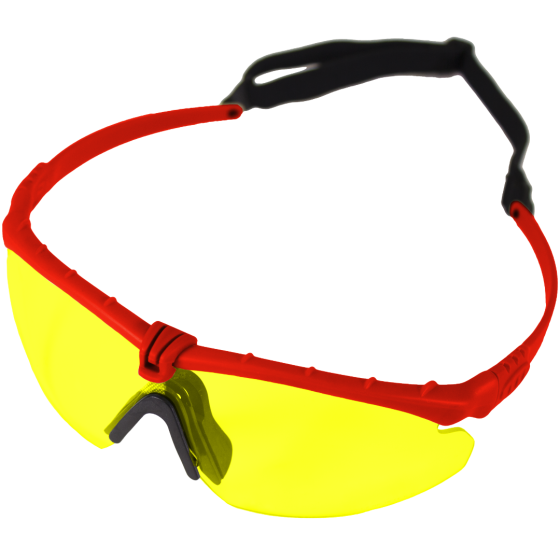 Battle Pro (Red-Yellow) EN166 Protective Eyewear