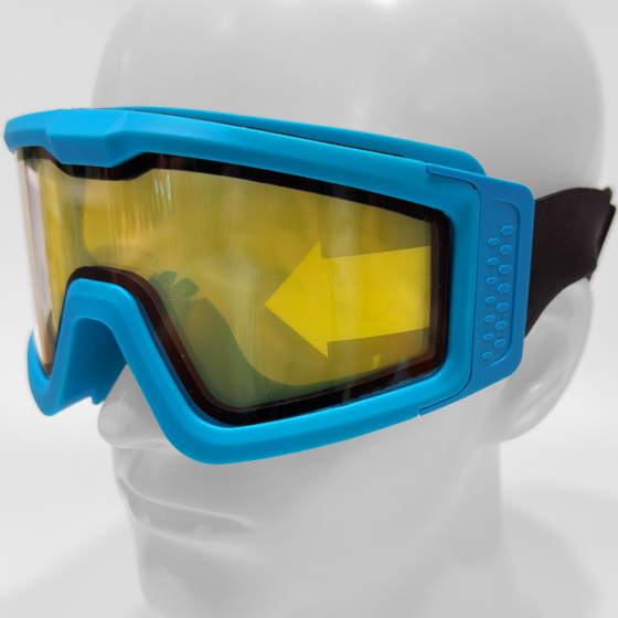 Battle Visor Hi-Vis THERMAL (Blue-Clear) EN166 Protective Eyewear
