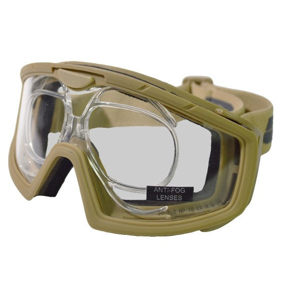 Battle Visor RX (Tan-Clear) EN166 Protective Eyewear