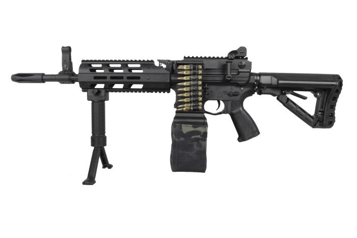 CM16 LMG CM Combat Machine AEG (ETU + MOSFET) (Black-Black Camo)