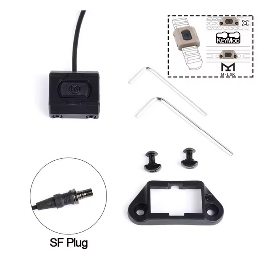 Remote Pressure Switch SF M300 M600 Flashlight Weapon Light DBAL A2 PEQ15 MLok Keymod Airsoft Accessories