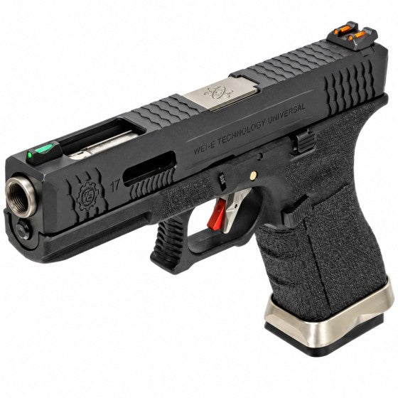 EU7 E-Force Black (Black-Silver) GBB Airsoft Pistol