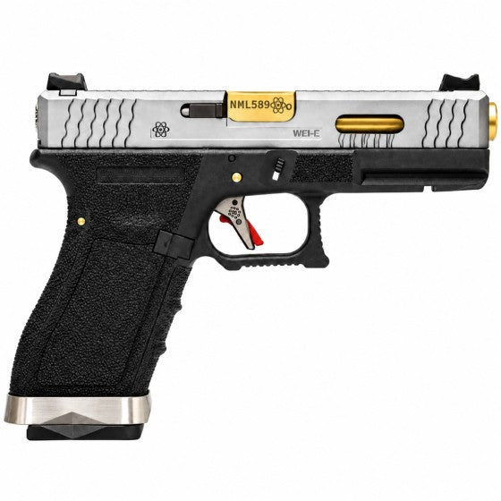 EU7 E-Force Black (Silver-Gold) GBB Airsoft Pistol
