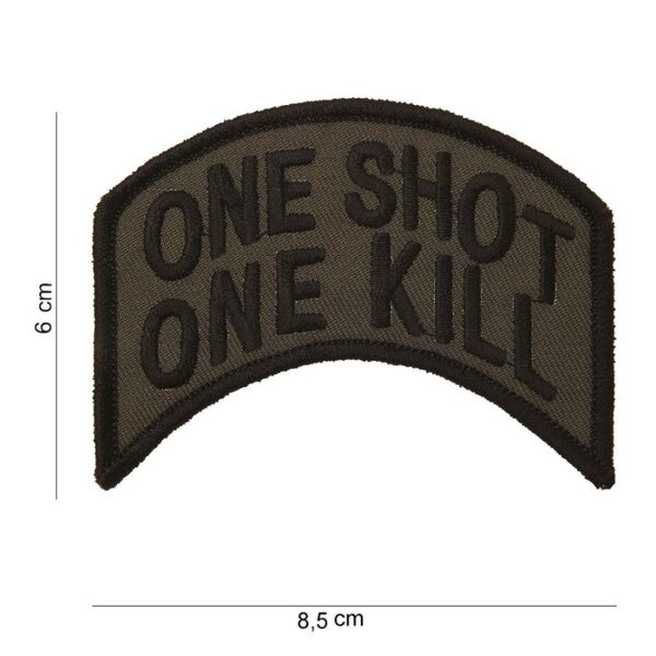 Fostex One Shot One Kill Embroided Fabric Patch