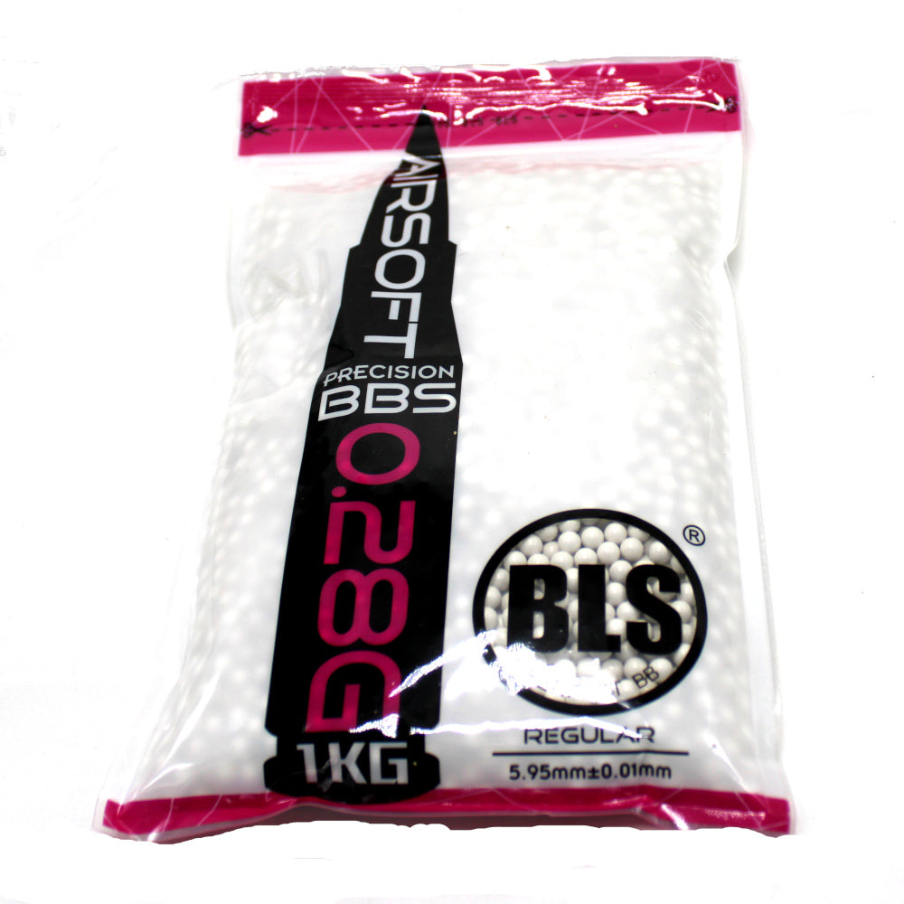 BLS Precision Non-Bio BBs - 0.28g - 1kg - White - Killer Instinct Tactical