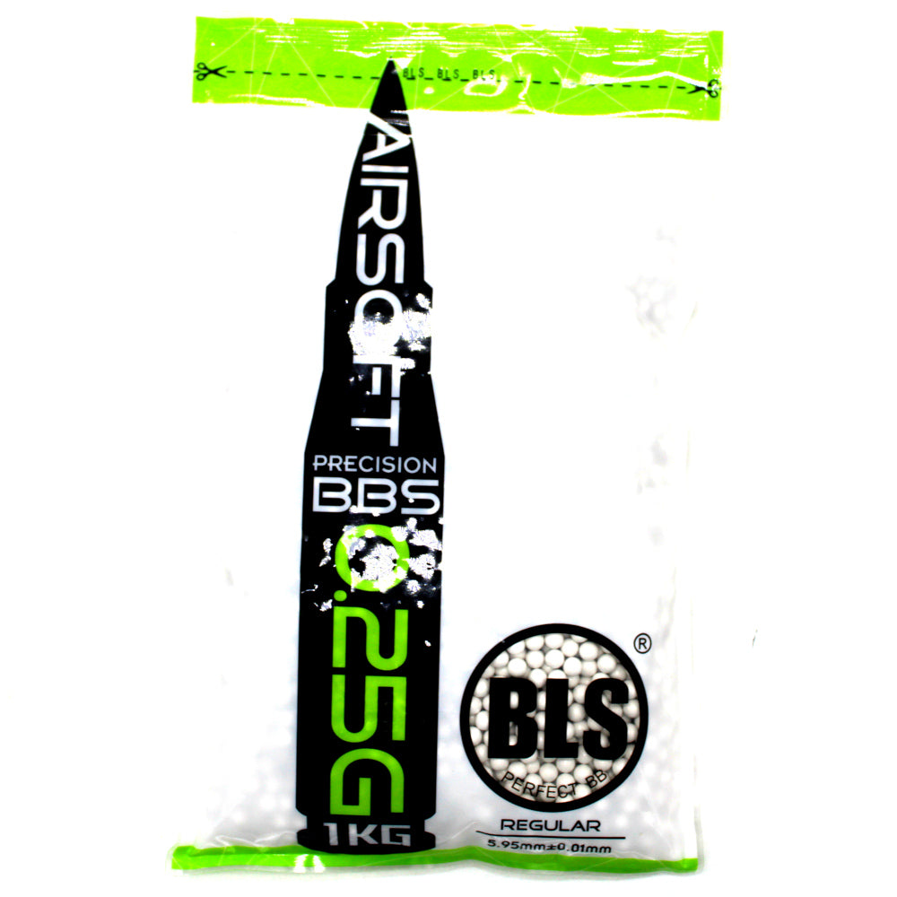 BLS Precision Non-Bio BBs - 0.25g - 1kg - White - Killer Instinct Tactical
