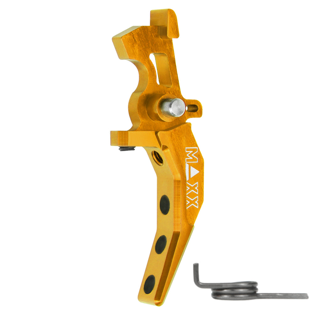 Maxx Model CNC Aluminum Advanced Speed Trigger (Style C) - Gold - Killer Instinct Tactical