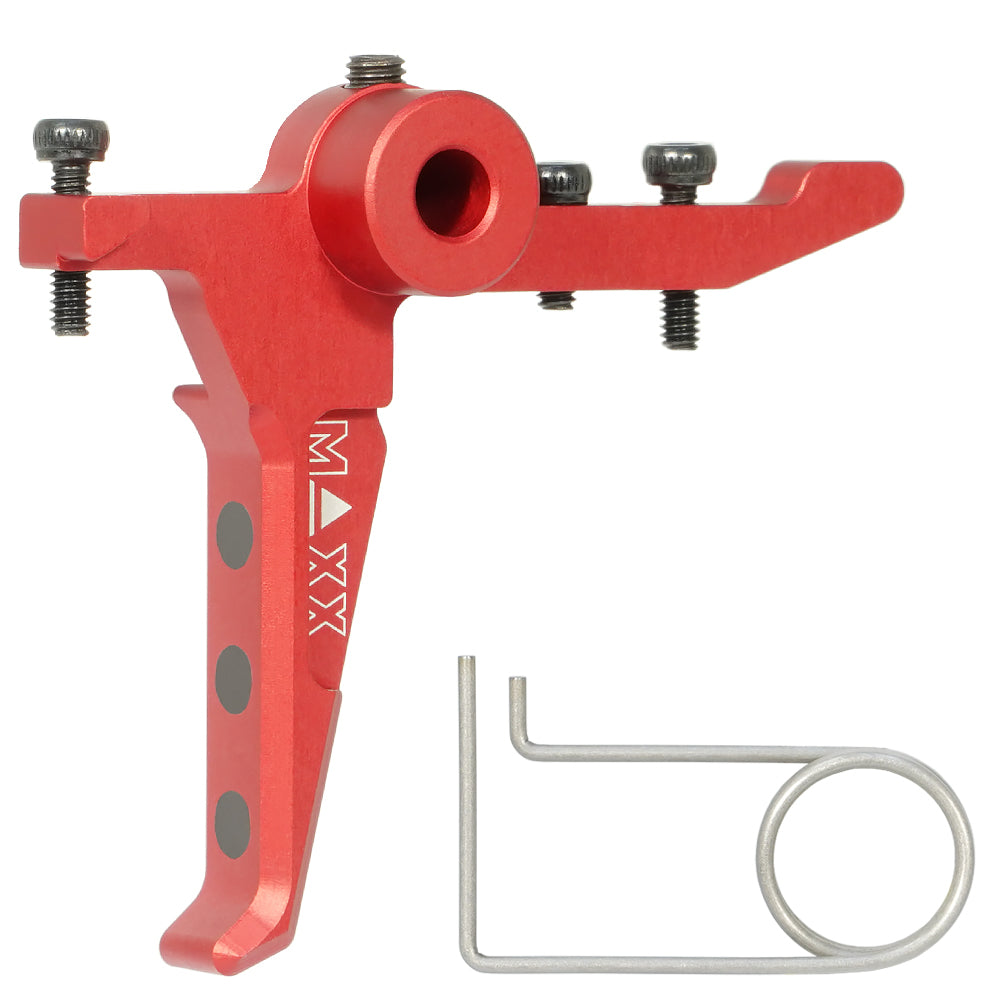 Maxx CNC Aluminum Advanced Speed Trigger (Style E) (Red) for MTW