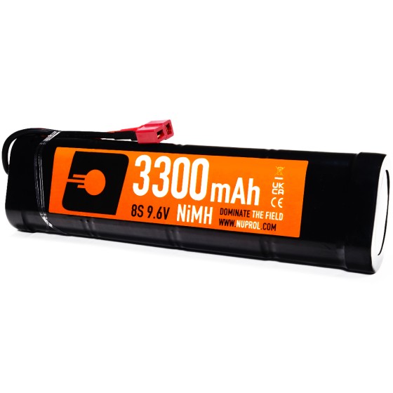 NiMH Battery 3300mAh 9.6v (Double - Deans (T-Connector))