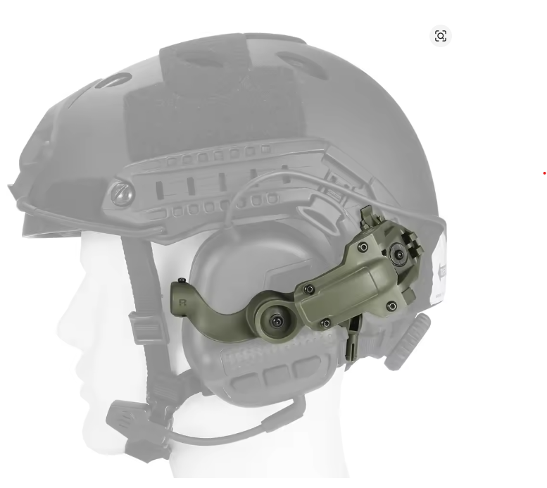 Headset Bracket Kit Multi-angle Rotation Helmet Rail Adapter