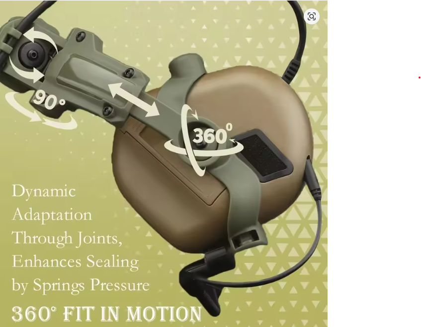 Headset Bracket Kit Multi-angle Rotation Helmet Rail Adapter