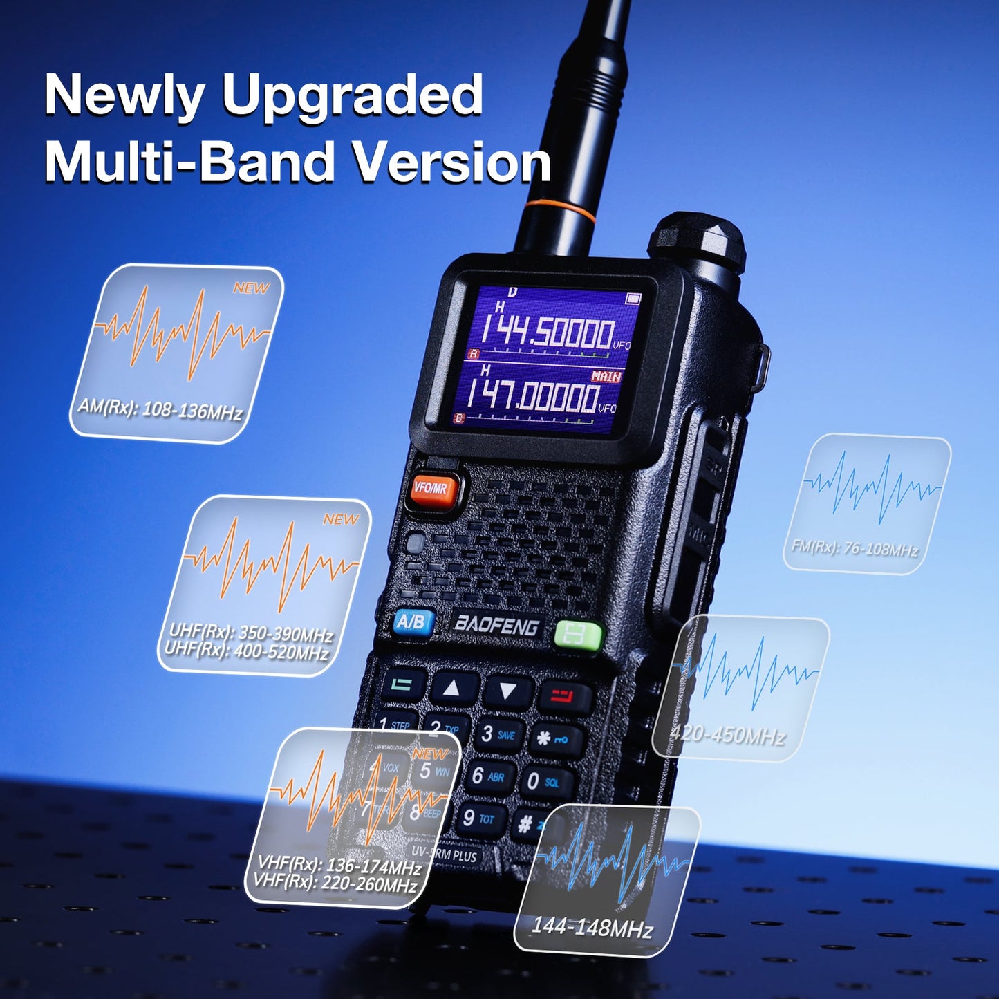 Baofeng UV-5RM Plus 10W Multi-Band Radio