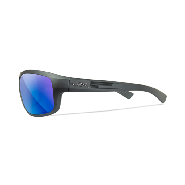 Wiley X CONTEND - Matte Graphite Frame - CAPTIVATE Polarized Blue Mirror Lens