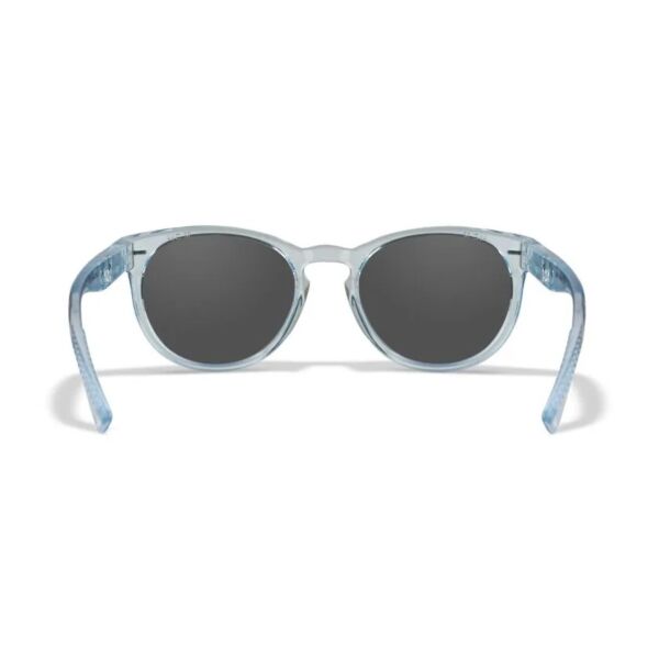 Wiley X COVERT - Gloss Crystal Light Sapphire Blue Frame - CAPTIVATE Polarized Blue Mirror Lens