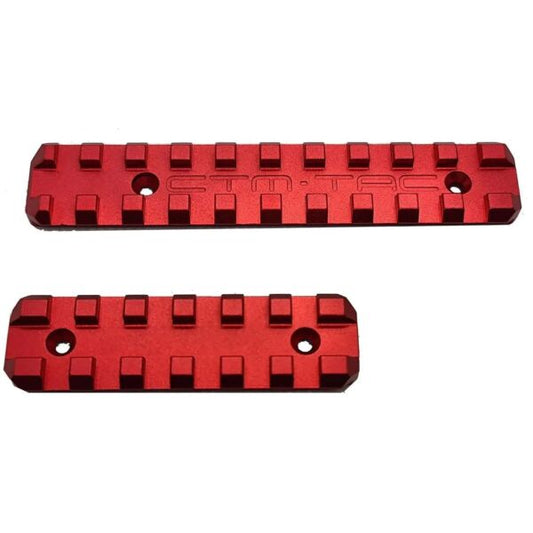 CTM CNC Upper & Lower Picatinny Rail Set for AAP-01 - Red