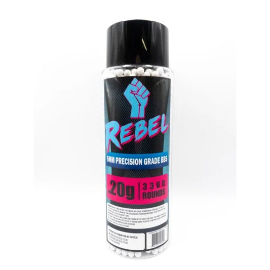 Rebel Precision 6mm BBs 3300ct Bottle - 0.2g