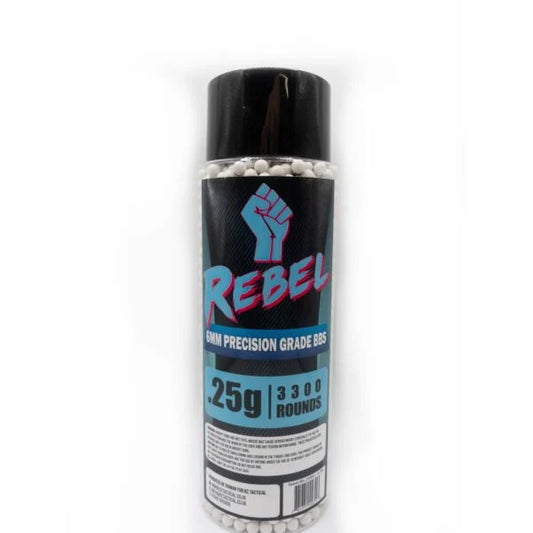 Rebel Precision 6mm BBs 3300ct Bottle - 0.25g