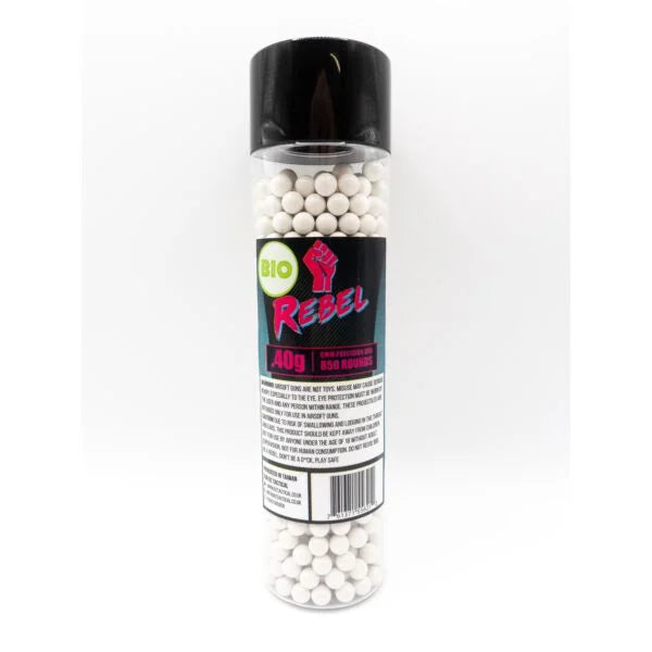 Rebel Precision Heavyweight BIO 6mm BBs 850pcs Bottle - 0.40g