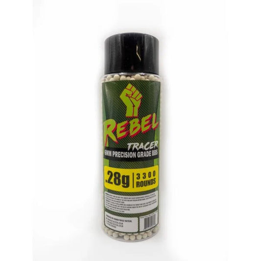 Rebel Precision 6mm Tracer BBs 3300ct Bottle - 0.28g