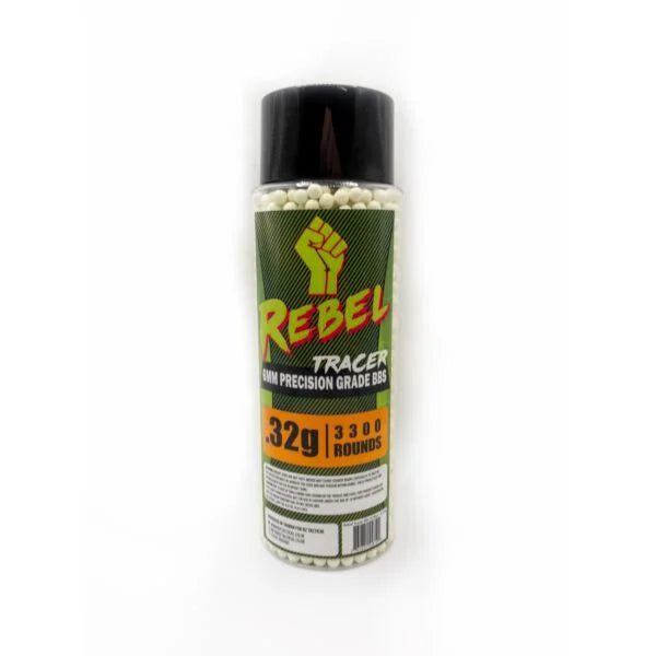 Rebel Precision 6mm Tracer BBs 3300ct Bottle - 0.32g