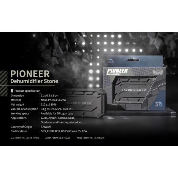 Silent Dry PIONEER 20L Dehumidifier Stone