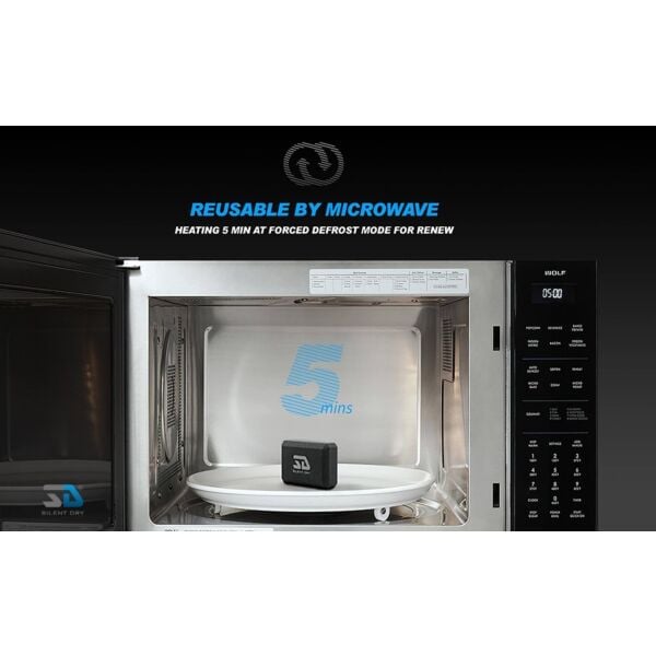 Silent Dry INVISIBLE 5L Dehumidifier Stone 4 Pack