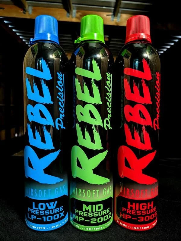 Rebel Precision 600ml Performance Blue Gas (Low Pressure: 9kg/128psi)