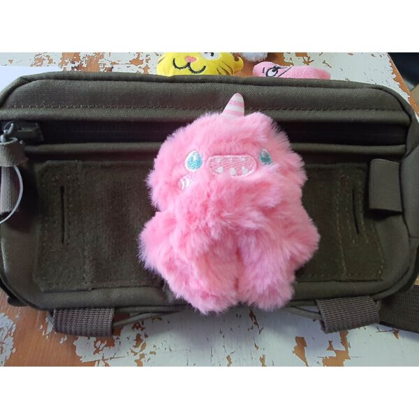 Monster Unicorn Plush Patch (Velcro Backed) - Pink