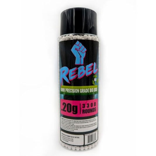 Rebel Precision 6mm BIO BBs 3300ct Bottle - 0.20g