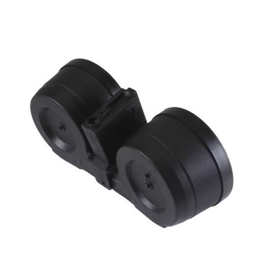 M4 DBL-DRUM MAGAZINE AEG 2500R (DRUM|AUTO-SOUND) (BLACK)