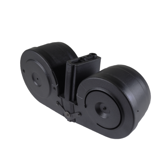 M4 DBL-DRUM MAGAZINE AEG 2500R (DRUM|AUTO-SOUND) (BLACK)