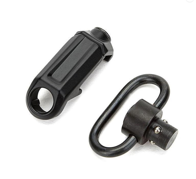 Quick Release Detach QD Sling Swivel Attachment w/ 20mm Picatinny Rail Mount