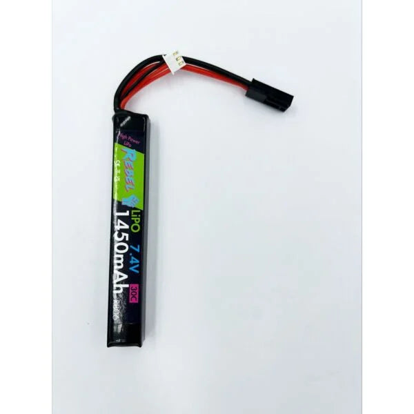 Rebel Battery - 1450mAh Lipo 7.4V 30C Stick - Mini Tamiya