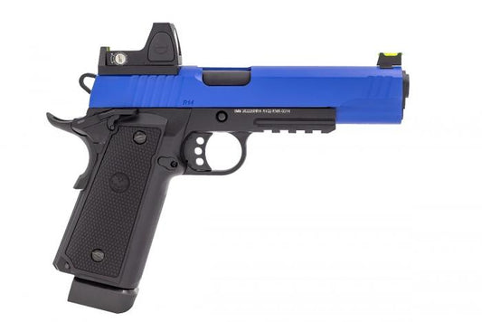 RAVEN HI-CAPA R14 RAILED DUAL TONE BLUE + BDS