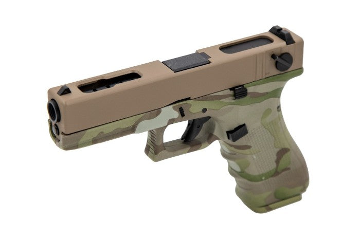 EU8 GBB PISTOL (HYDRO) (TAN|CAMO)