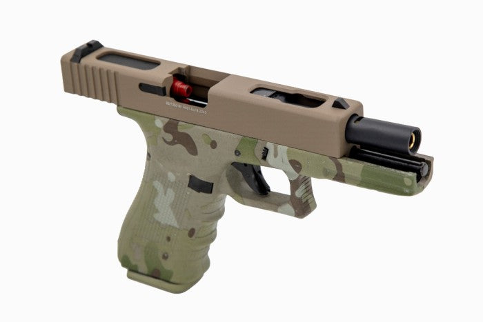EU8 GBB PISTOL (HYDRO) (TAN|CAMO)
