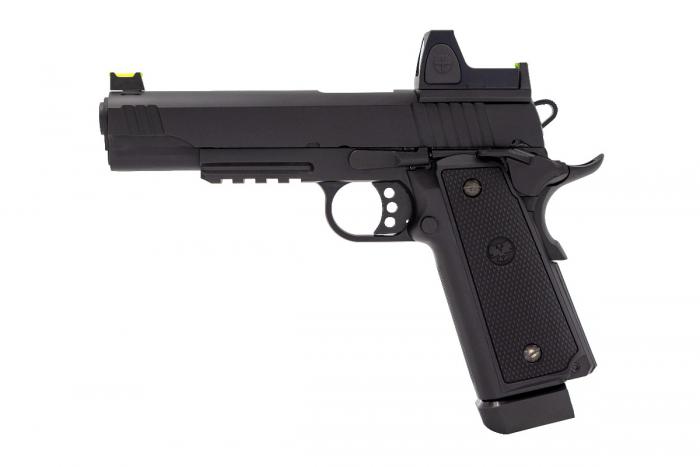 RAVEN HI-CAPA R14 RAILED BLACK + BDS