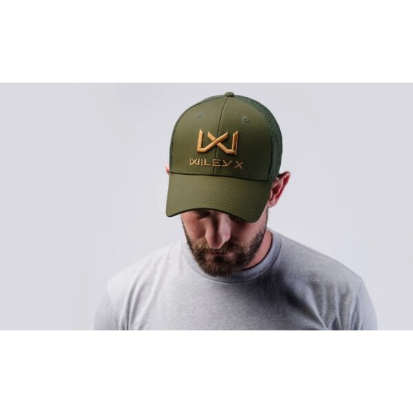 Wiley X Trucker Cap (WX Logo) - Olive