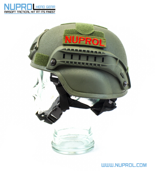 NP MICH 2000 RAILED HELMET GREEN