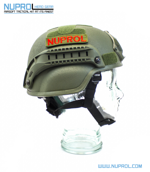 NP MICH 2000 RAILED HELMET GREEN