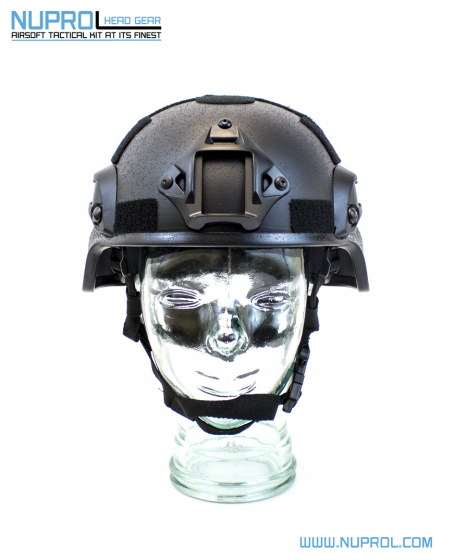 NUPROL MICH 2000 RAILED HELMET BLACK
